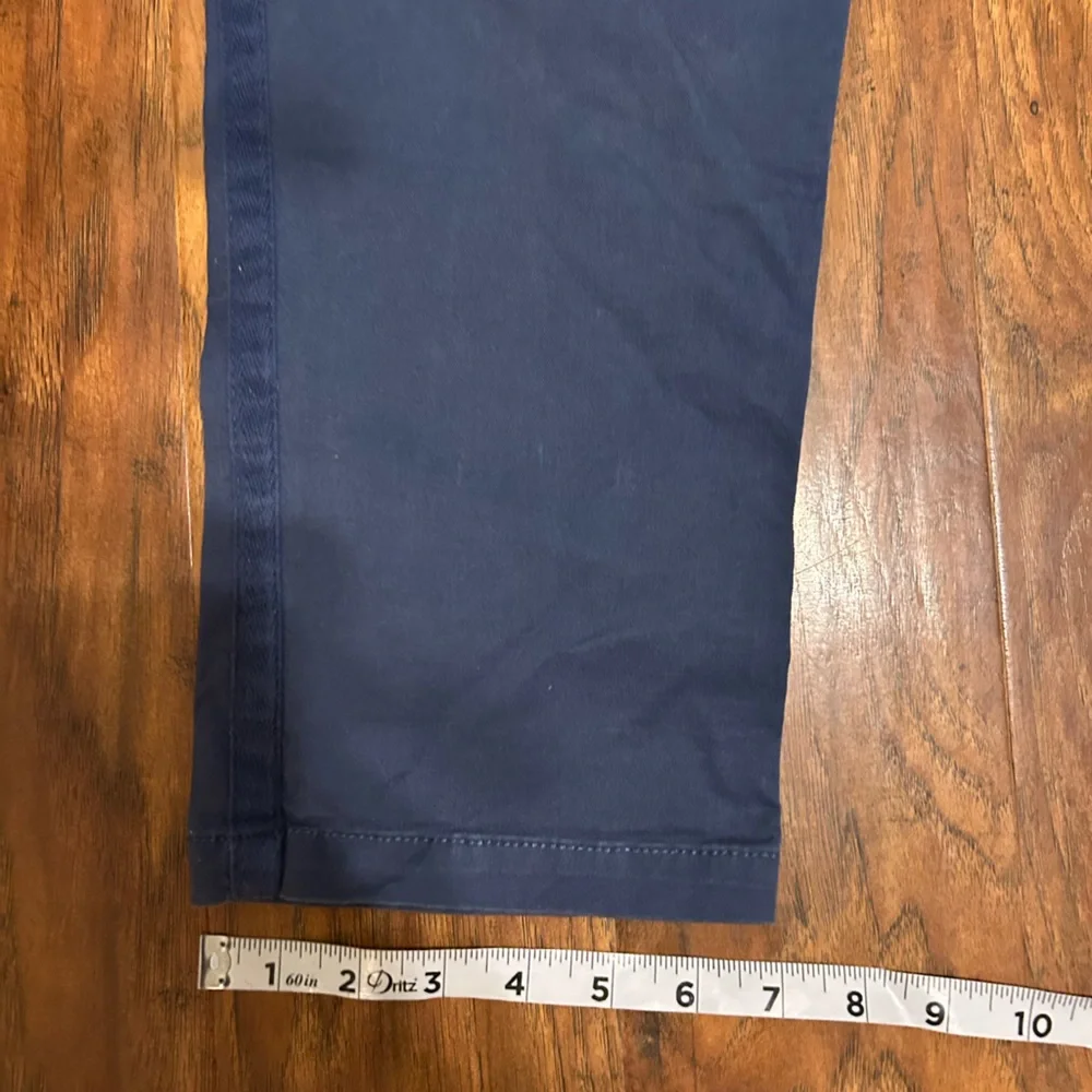 Women's GAP Relaxed Girlfriend Twill Pants Navy Blue Size 12 Comfy - Picture 6 of 10